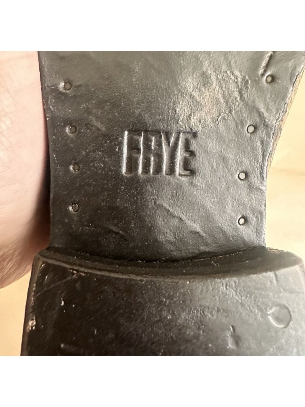 Rare Frye Snake Leather Melissa Ring Pull On Short Boots Women 8.5 B Olive - Picture 7 of 8